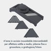 Culinare Multi-Blade Mandoline Slicer, Vegetable, Cheese Chopper and Grater, 4