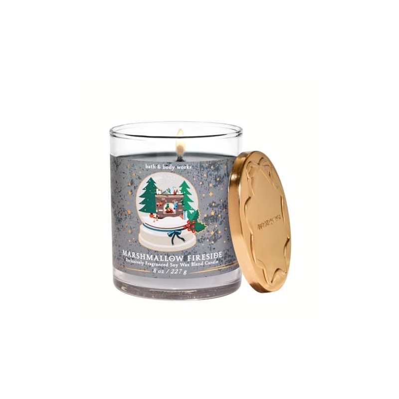Bath & Body Marshmallow Fireside Scented Single Wick Candle with