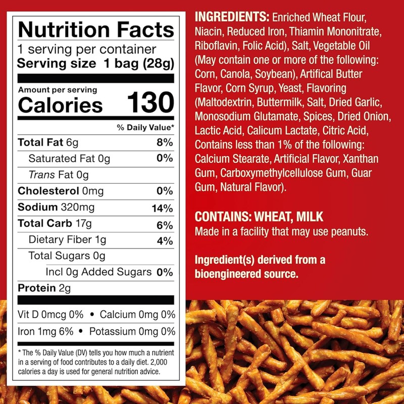 Dot's Homestyle Pretzels Original Seasoned Pretzel Twist Snack, 1oz Individually