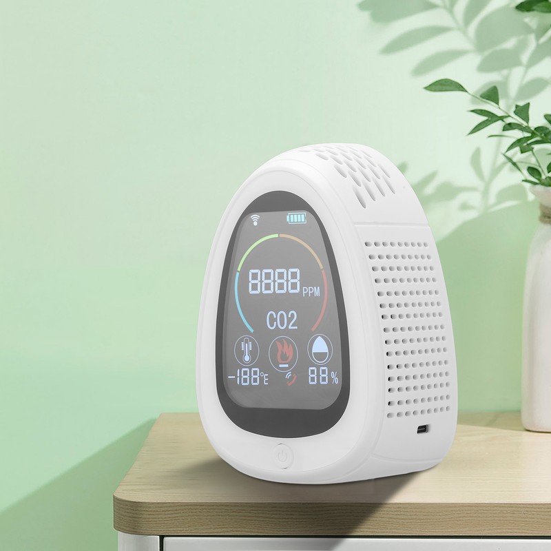 Carbon Dioxide Detector Intelligent WIFI Connect Carbon Dioxide Smoke Alarm