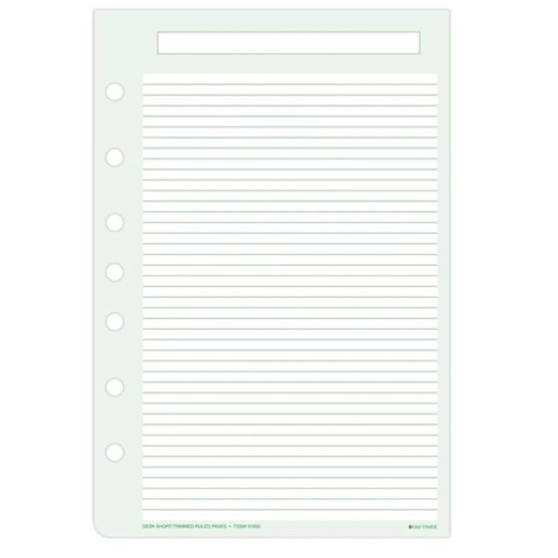 Day-Timer 91695 Desk Ruled Green Pages, 22 Pages per Pad,