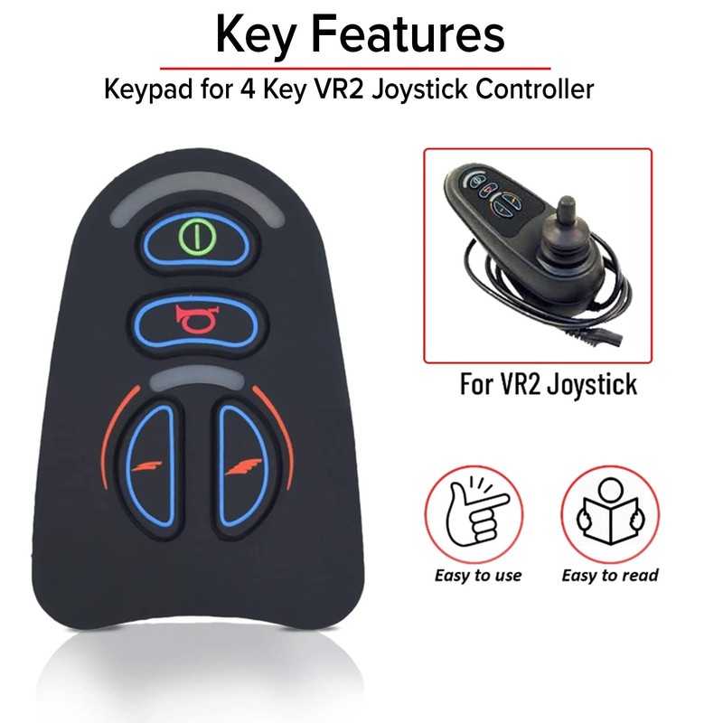 AlveyTech Keypad for 4 Key VR2 Joystick Controller - Pad
