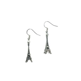 Eiffel Tower Charm Earrings on Sterling Silver Earwires, Paris, France, French, Europe, European, Parisian