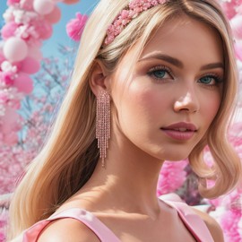 Clearine Bridal Tassel for Women Sparkle Rhinestone Crystal Long Drop Chandelier Bohemian Dangle Earrings, Crystal