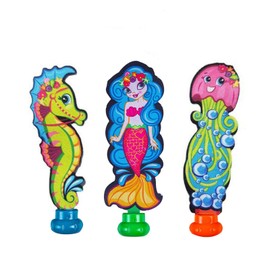 3Pcs Mermaid Hippocampus Squid Diving Toys for Swimming Pool,Sinking Toys Swimming Sinkers for Kids,Swim Pool Sinkers,Bath Water Toy Underwater Training Pool Toys for Kids 7-12 Girls Boys Pool Games
