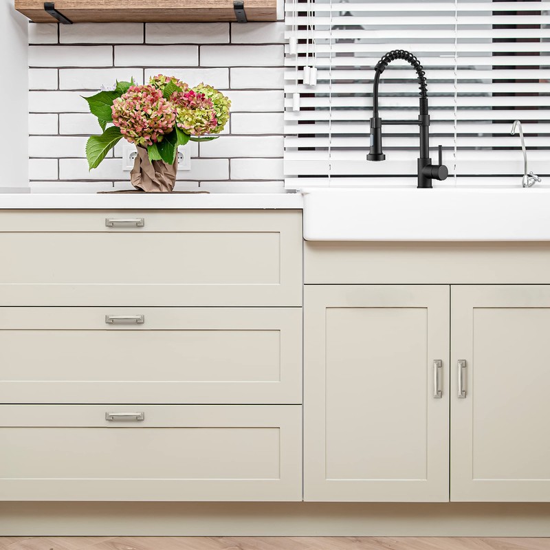 Ravinte 10 Pack Kitchen Cabinet Handles Drawer Pulls Brushed Nickel