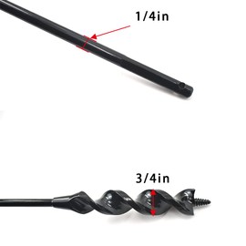 Flexible Installer Drill Bit Fish Bit for Pulling Wire Through Tight Spaces with Minimal Damage 3/4-Inch by 36-Inch 1 Pack