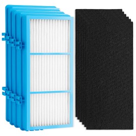 Gudotra 4 Pack Replacement AER1 Filters for Holmes AER1 and Bionaire HEPA Air Purifier, Replace Part HAPF30AT-U4R HAP242-NUC (with 6 Carbon Filter Sponge)