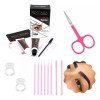 HD Kit Hena Ceja Hd Tipo Microblading Henna, Tijera, Anillo