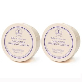 Taylor of Old Bond Street Lavender Fragrance Shaving Cream Bowl 150g (2-Pack) – Rich Lather for Traditional Shaving