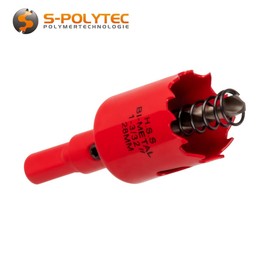 Professional Universal Hole Saw Diameter 28-68 mm HSS Bi-Metal for Aluminium, Wood, OSB, PVC, Plastic, Plasterboard (HSS Bi-Metal, 28 mm)