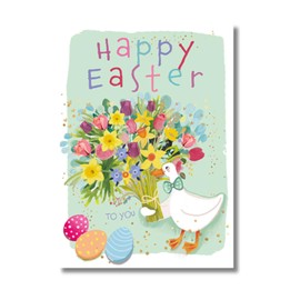 Words 'n' Wishes Easter Card for Friends and Family, 17.6 x 12.7 cms, FSC Certified and Multi-Coloured