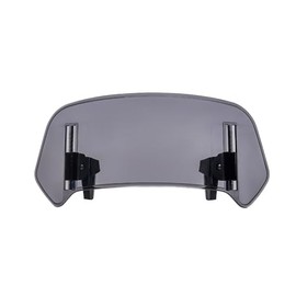 Crevyteg Wind Deflector Motorcycle, Motorcycle Wind Deflector Adjustable Clip-on Windscreen Spoiler Accessories, Motorcycle Wind Shield Air Deflector for Most Motorcycles, Scooters, Grey, 28.5 x 12 cm