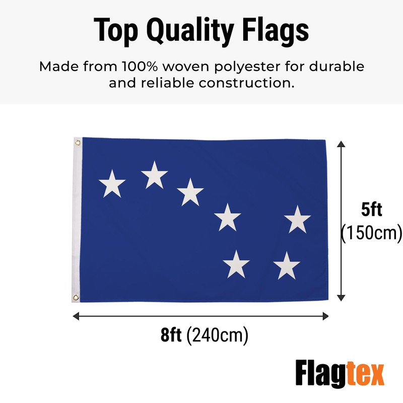 Flagtex Starry Plough Royal Blue Flag 8ft x 5ft Extra