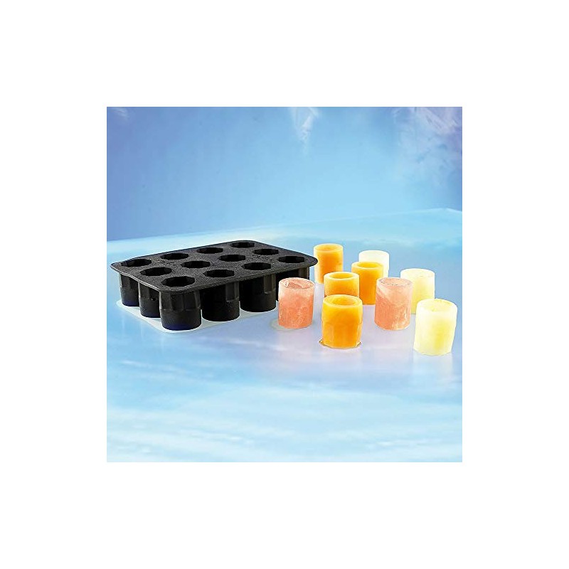 Monsterzeug Ice Cube Tray for Shot Glasses, Ice Cubes in