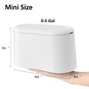 SUBEKYU Mini Trash Can with Lid,Small Desk Trash Can,Countertop Mini