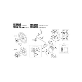 Shimano BR-M987 Y8LF09000 Repair Parts Bleed Nipple
