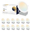 12 Pack Recessed Lighting 7 Inch with Junction Box, 5CCT