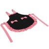 Bowknot Apron Multifunctional Cooking OilProof Waterproof Antifouling Apron for Kitchen(Black
