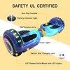 SIMATE 6.5" Hoverboard with Bluetooth & LED Lights, Self Balancing