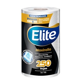 Elite Toalla de Papel Maxirollo 250 Hojas Dobles