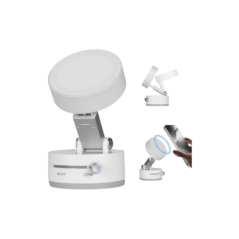 Soporte Magnético para Celular, Soporte Giratorio Retráctil Ajustable para Teléfono