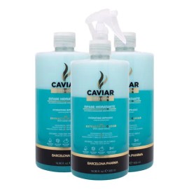 Trío Bifase Caviar Professional Ecológico (3 piezas de acondicionador Instantáneo) con Extracto de Caviar Biomimético                                 