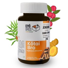 Eiyo Bros | Kotai INMUNE | 60 Cápsulas 100% Veganas — 60 capsulas — Formulado con: Vitamina C, A, D y Zinc, Camu Camu, Jengibre y Cúrcuma | CALIDAD PREMIUM