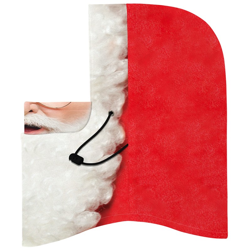 Christmas Printing Face Cover Balaclava Neck Gaiter Adjustable Face Scarf