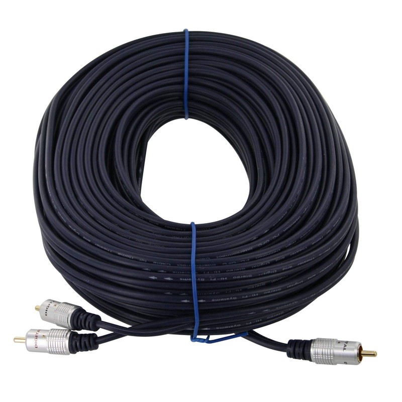 10m Subwoofer Audio Cable 1RCA to 2RCA Y Splitter Cord