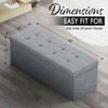 43" Folding Storage Ottoman Bench for Living Room, Bedroom, TV