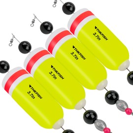 THKFISH Floats Fishing Float Fishing Floats Set Steel Leader Pike Trout Float Weighted Banging Float 4 Pieces