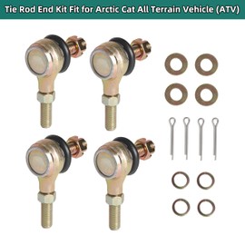 0505-874 Tie Rod End Kit Fit,for Arctic Cat All Terrain Vehicle (ATV), Tie Rod End Ball Joint Kit Replacement, Tie Rod End Kit OE: 0505-874 0505-875 0405-010 0405-011
