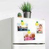 Warmhm 10pcs 3D Pineapple Fridge Magnets Whiteboard Sticker Fruit Refrigerator