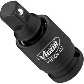 VIGOR Impact Wrench Joint Piece V5505N-1/2, 1/2 Inch Square, Working in Hard-to-Reach Places, Machine Operation, Bypass Interference Edges