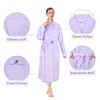 Catalonia Women's Long Bathrobe, Soft Fleece Robe, Comfy Spa &