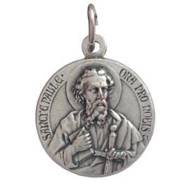 I G J Medalla de San Pablo el Apóstol - Medallas de los Santos Patronales, Metal