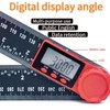 Digital Angle Finder Ruler, Ruler Meter Electronic Angle Gauge Tool