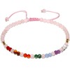 Wizock Reiki 7 Chakra Beaded Anklet Meditation Yoga Colorful Ankle