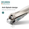MR.GREEN Nail Clippers Stainless Steel Anti Splash Fingernail Cutter Manicure