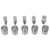 Ticarus 5 Sets Double Rivets Dies(5mm/6mm/8mm/10mm/12mm)