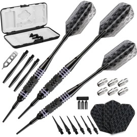 Viper Bobcat Adjustable Weight Conversion Dart Set 16-19 Grams, Purple Rings