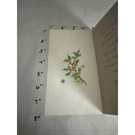 Vintage Christmas Card To mother from both of us with love at Christmas mom