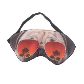 3D Cute Animal Funny Sleep Eye Mask for Men Women, Soft Plush Cat Dog Blindfold Sleeping Mask Eyeshade for Plane Travel Yoga Office Snap Nap Eye Cover