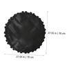 KOMBIUDA 1pc Black Trampoline Replacement Mat Uv-Resistant Round Jumping Pad