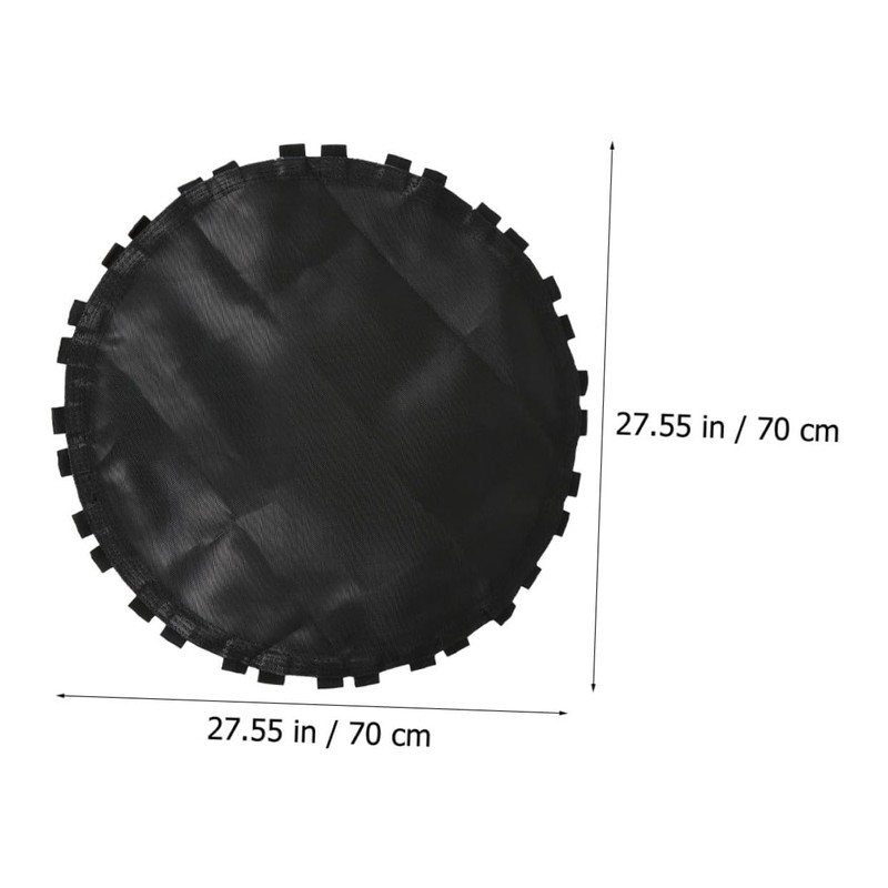 KOMBIUDA 1pc Black Trampoline Replacement Mat Uv-Resistant Round Jumping Pad