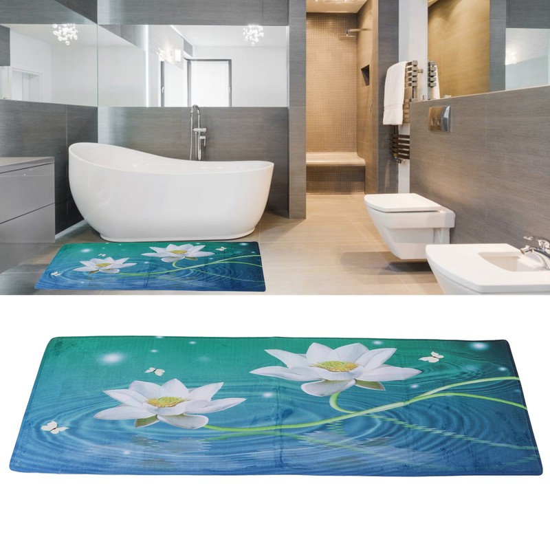 Bathroom Runner Practical Breathable Soft Comfortable Exquisite Design Decorative Carpet