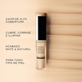 Lancôme Teint Idole Ultra Wear All Over Concealer, Corrector Líquido Acabado Matte, Alta Cobertura Hasta Por 24H, 01 Beige Albatre, 13Ml