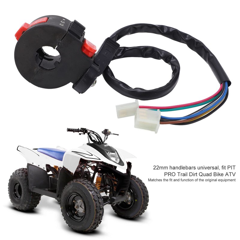 R Kill Switch Motorcycle Handlebar Switch 7 Wire 22mm Left