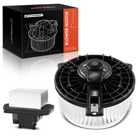 A-Premium HVAC Heater Blower Motor and Resistor Assembly Compatible with Honda Vehicle - Ridgeline 2008-2014 - Front Side, Replace# 79330SJK003, 79310SDAA01, 2-PC Set